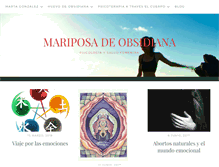 Tablet Screenshot of mariposadeobsidiana.com